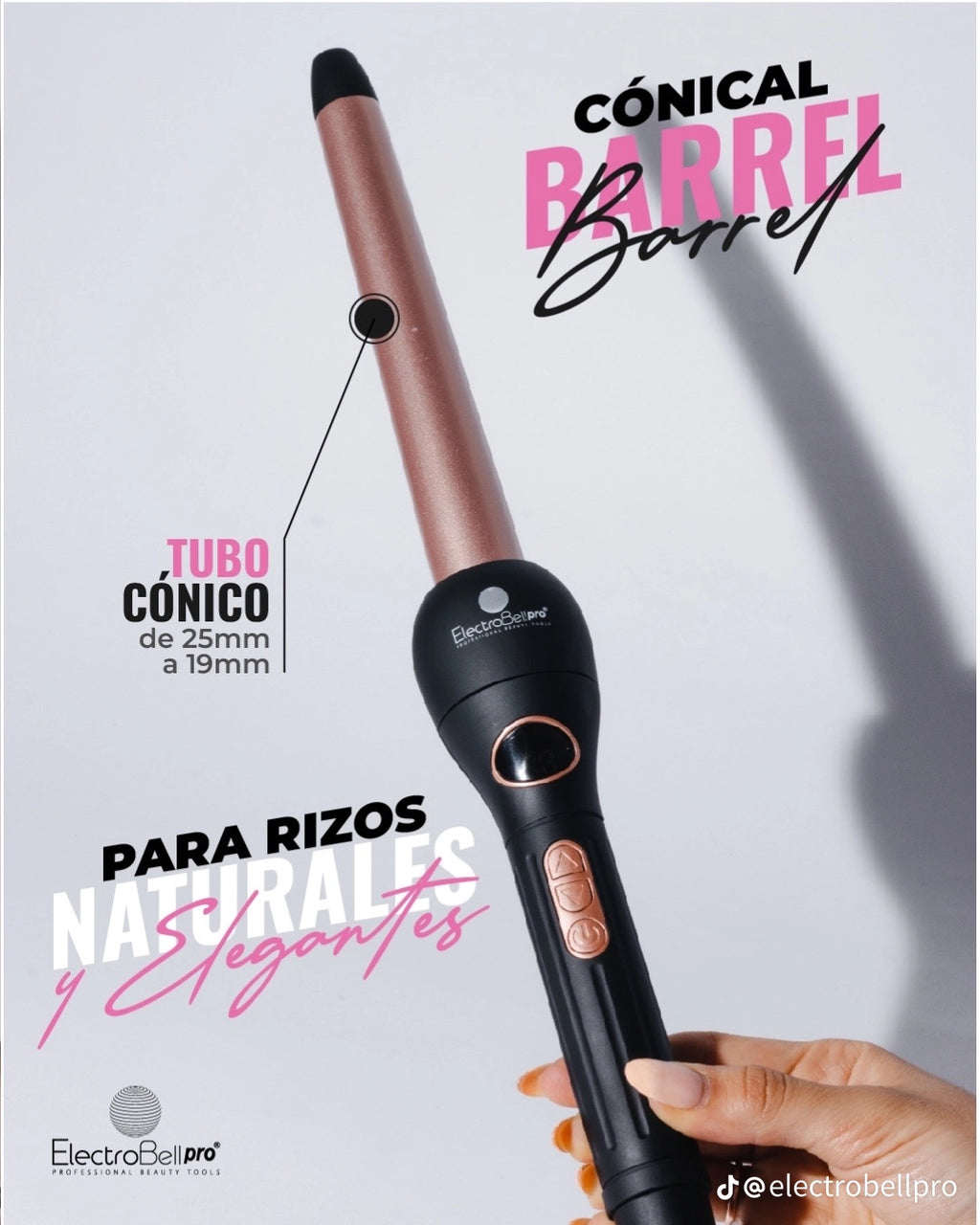 Pinza profesional para rizos