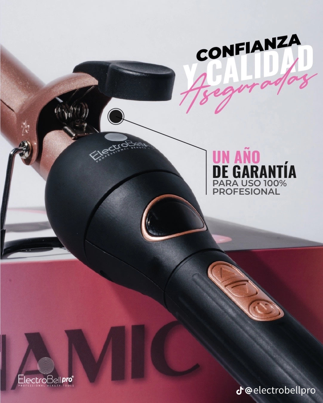 Pinza profesional para rizos